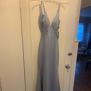 Light blue prom dress